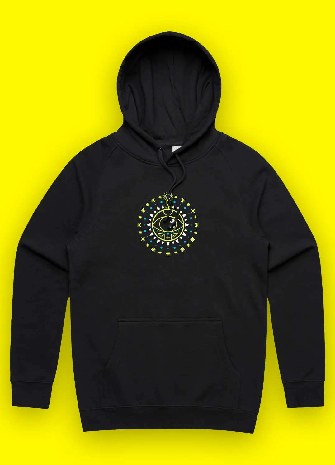 Sapphoic / Eye of Fate / Black Supply Hoodie - Front