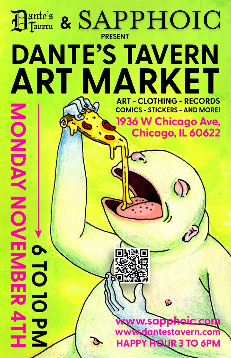 Dante's Art Market - Monday, Nov 4th - 6 to 10 PM